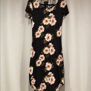 Floral polka  dot dress